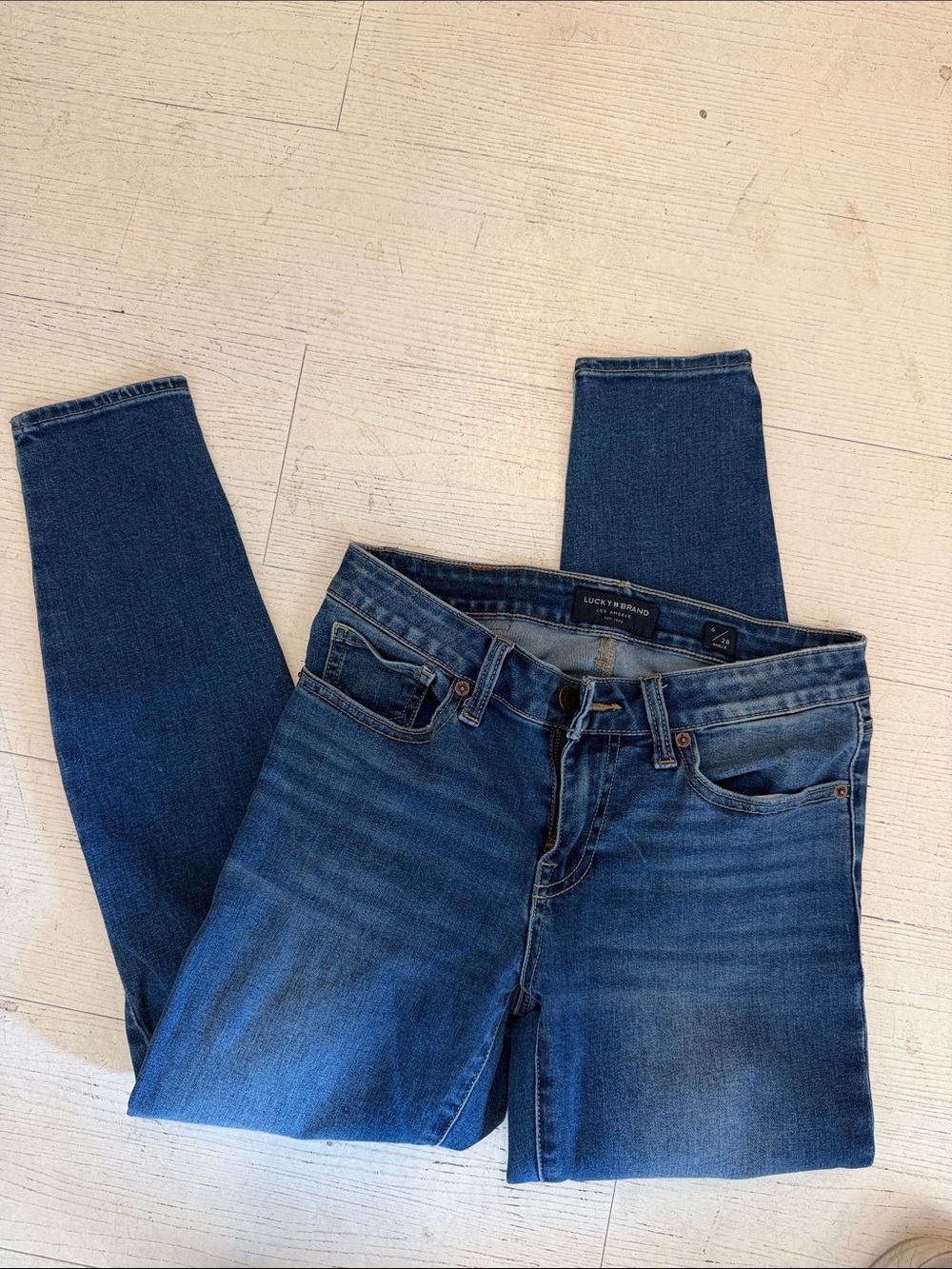 Lucky Brand Women's Skinny Jeans in Blue Wash